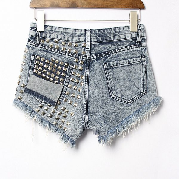 Everly Stones Low Waist Denim Shorts - Image 6