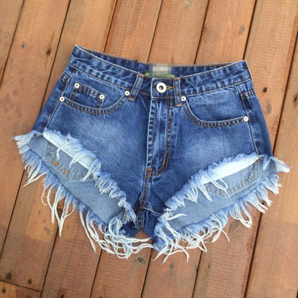 Oana High Waist Short Jeans - Image 3