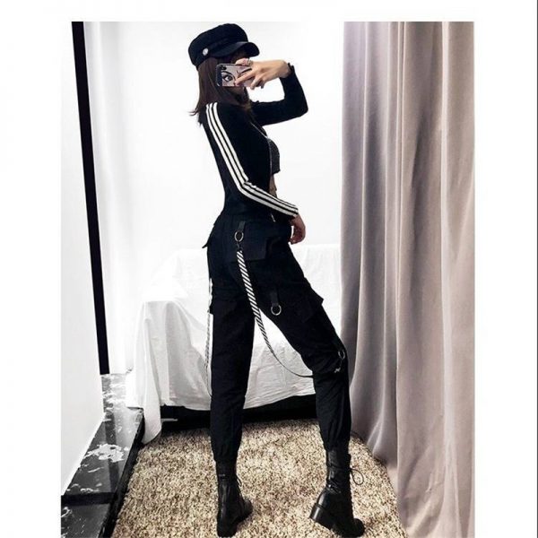 High Waist Cargo Pants Plus Sizes - Image 4