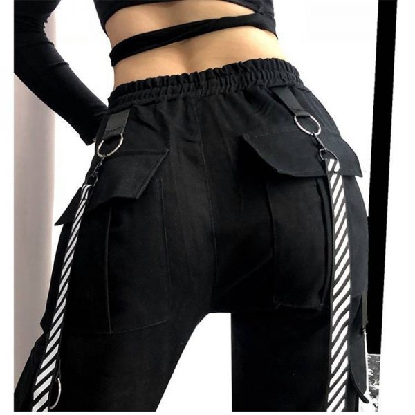 High Waist Cargo Pants Plus Sizes - Image 2