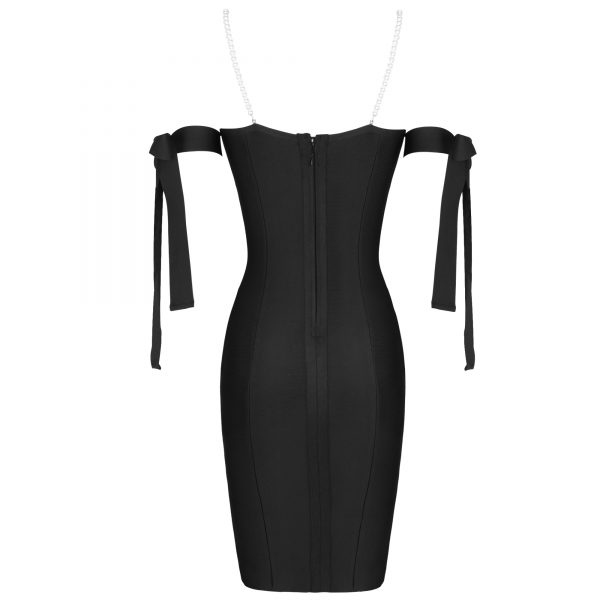 Veronica Pearl Bandage Dress - Image 5