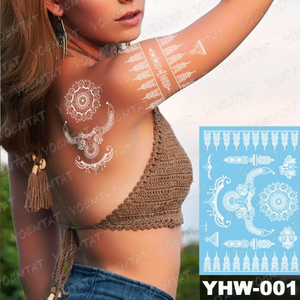 White Temporary Tatoos - Image 3