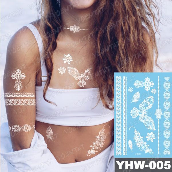 White Temporary Tatoos - Image 6